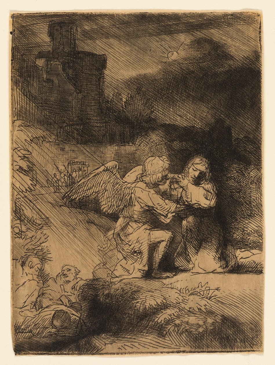 Kval i trädgården av Rembrandt van Rijn