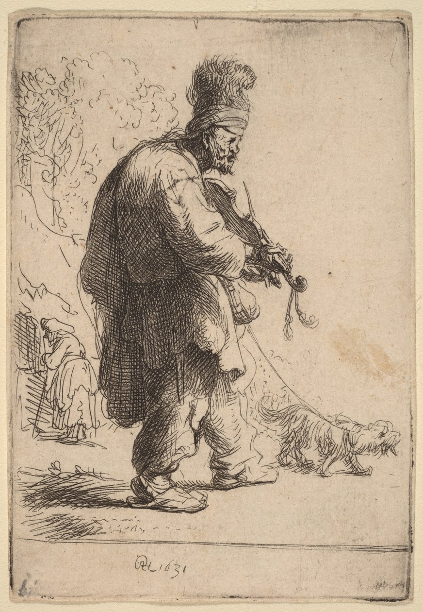 Den blinde fiolspelaren av Rembrandt van Rijn