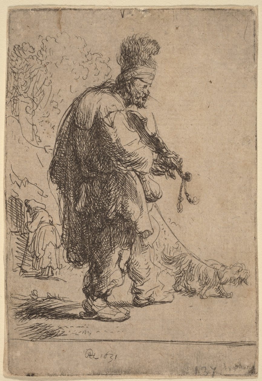 Den blinde fiolspelaren av Rembrandt van Rijn
