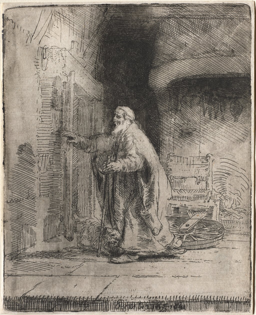 Tobits blindhet: Den stora tavlan av Rembrandt van Rijn