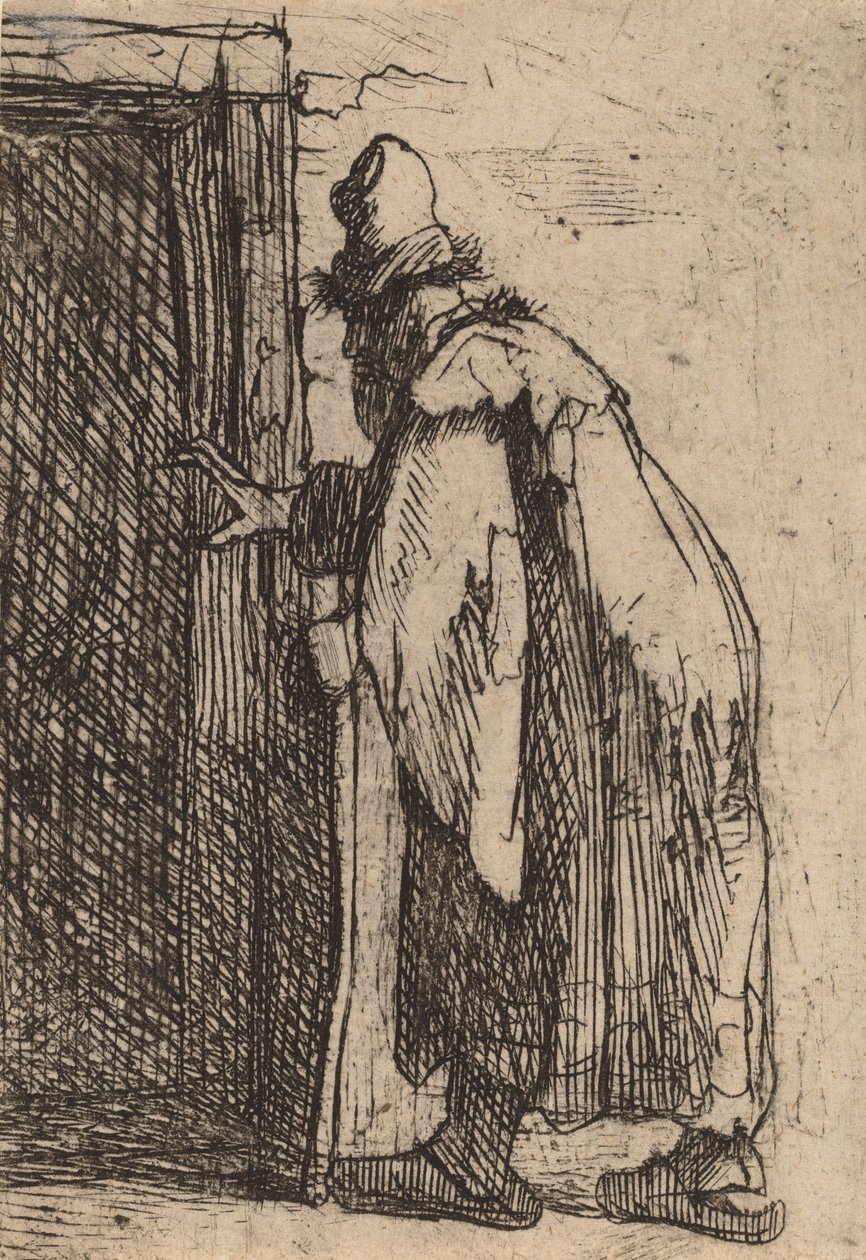 The Blindness of Tobit: a Sketch, ca. 1629. av Rembrandt van Rijn
