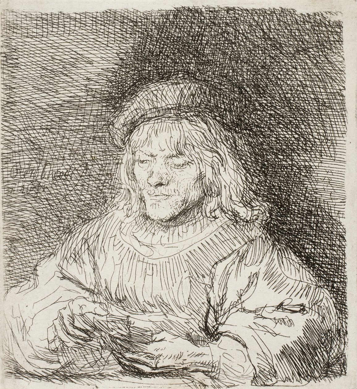 Kortspelaren, 1641 av Rembrandt van Rijn