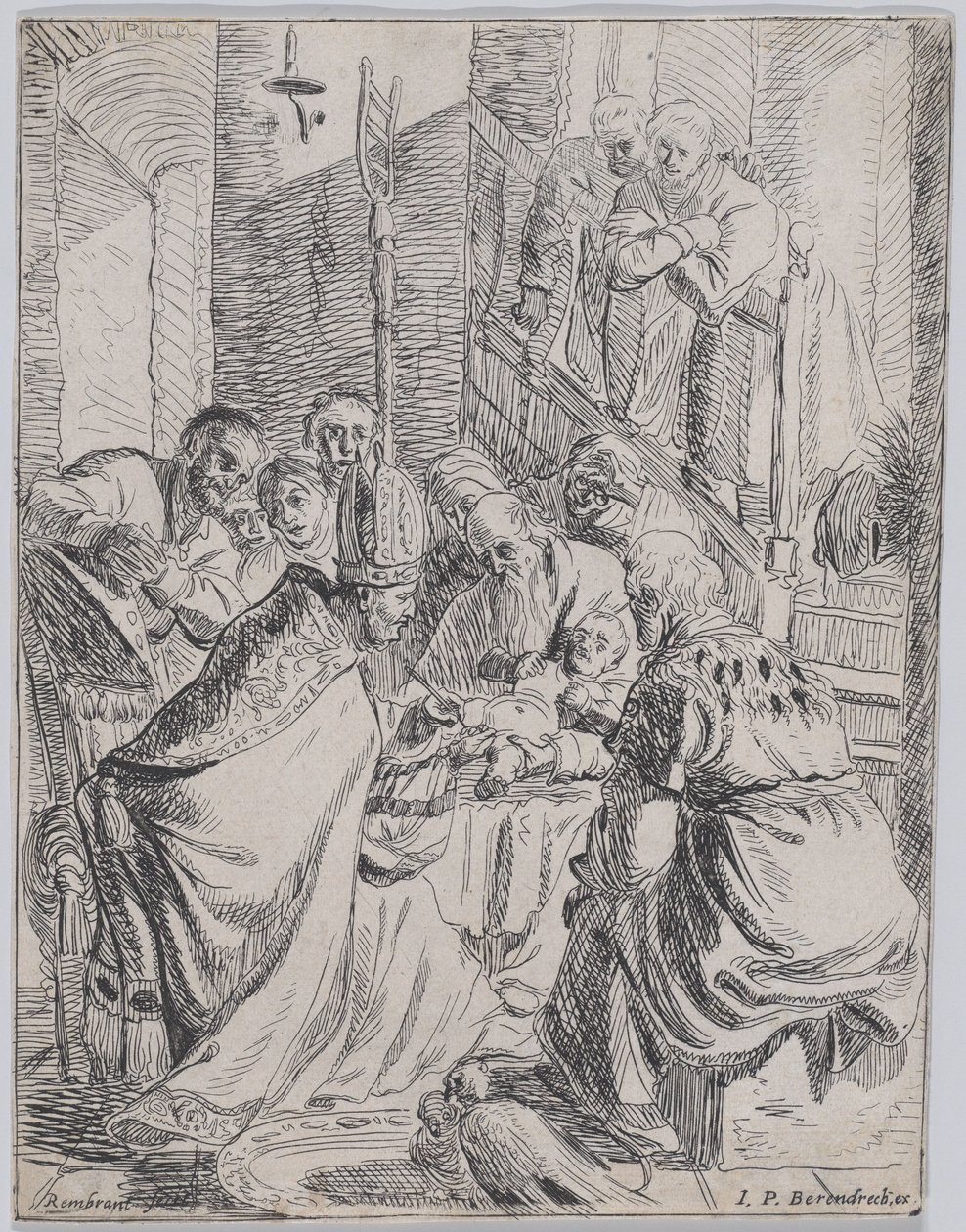 Omskärelsen, ca. 1625., ca. 1625. av Rembrandt van Rijn