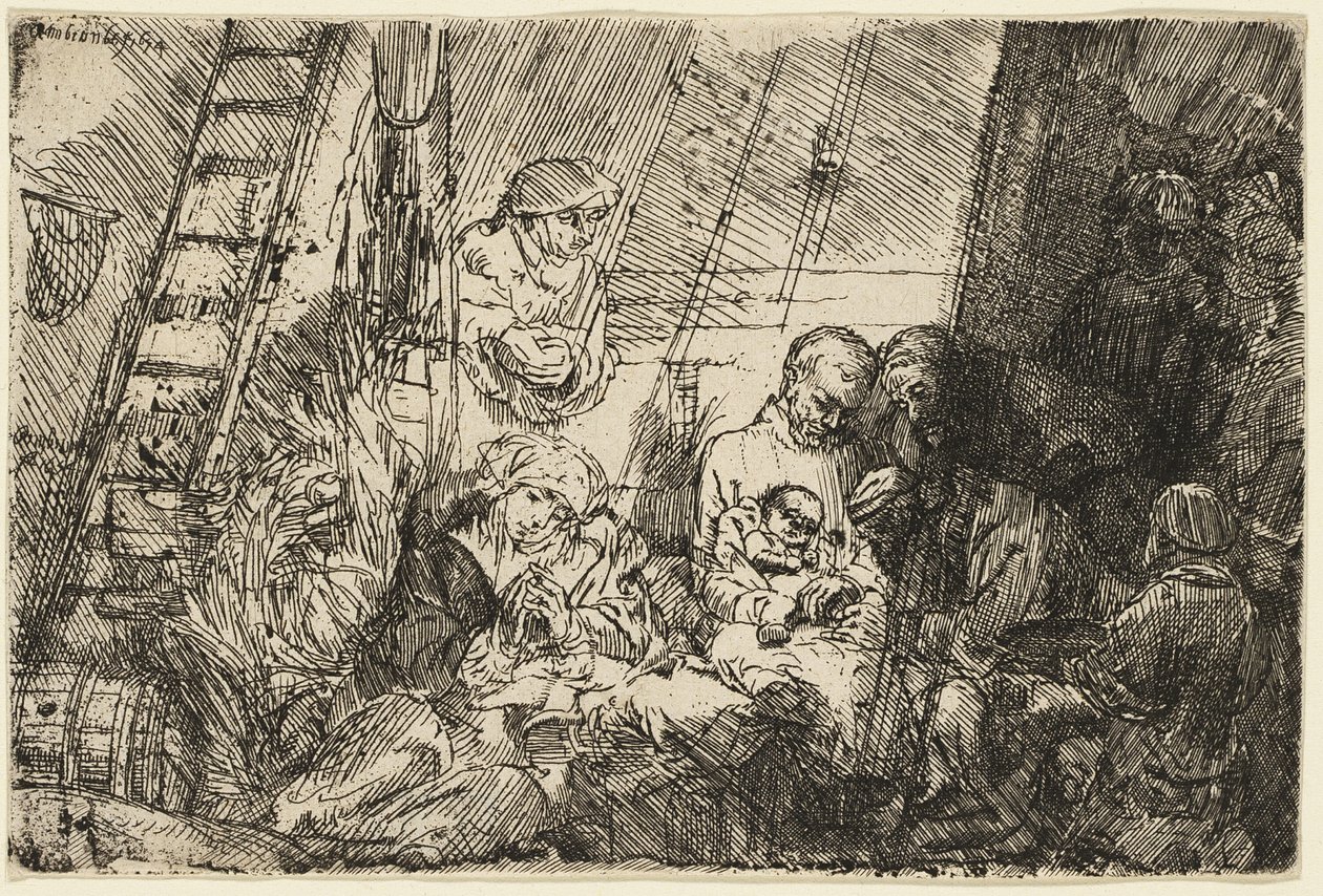 Omskärelsen i stallet av Rembrandt van Rijn