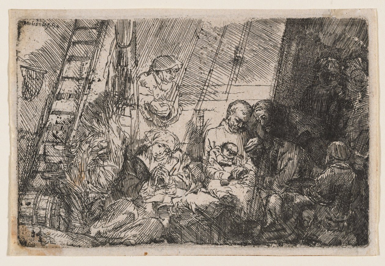 Omskärelsen i stallet av Rembrandt van Rijn