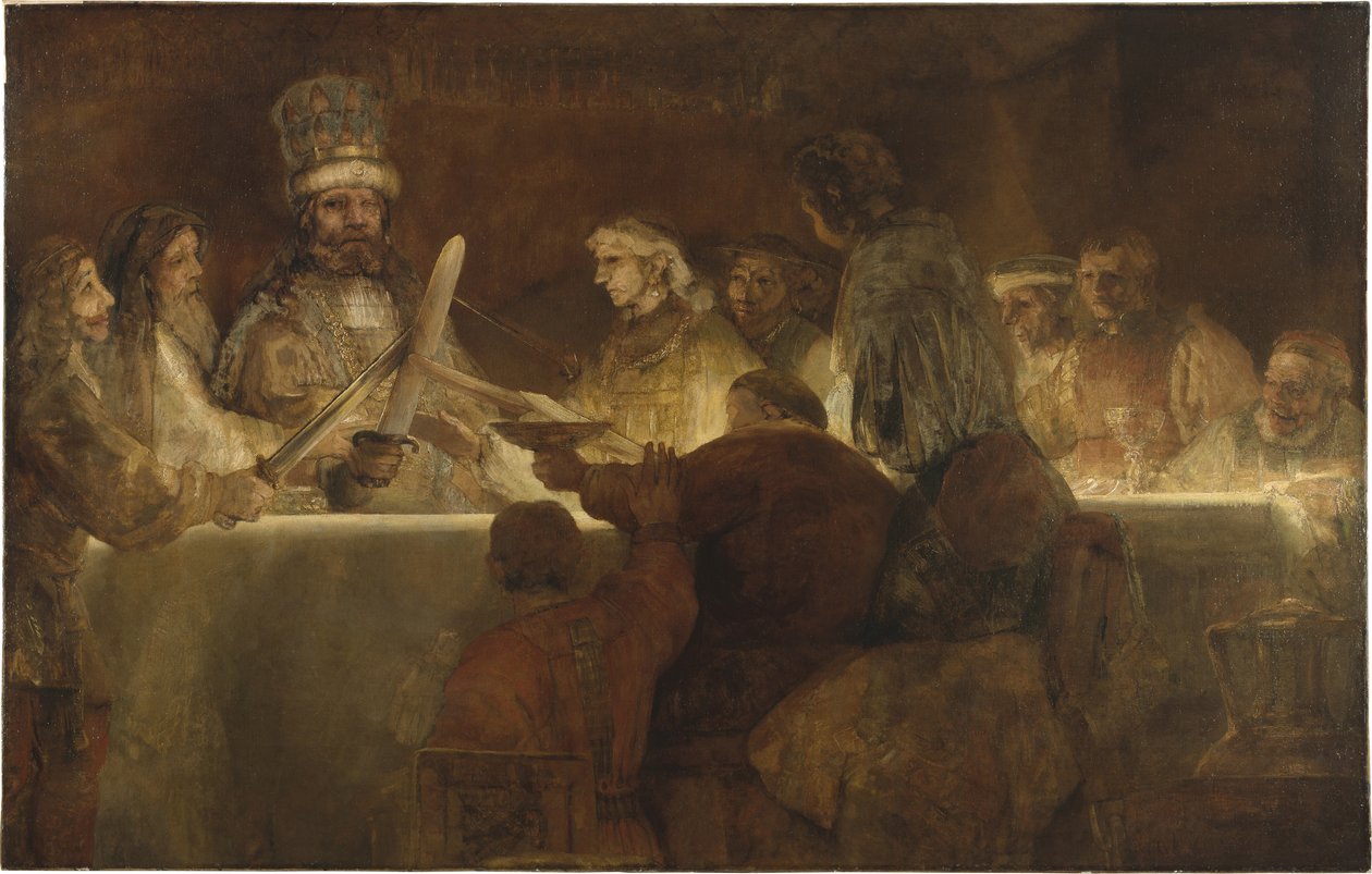 Batavernas konspiration under Claudius Civilis, 1662 av Rembrandt van Rijn