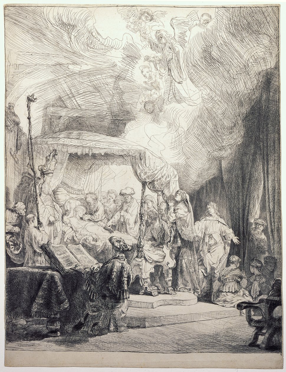 Jungfru Marias död av Rembrandt van Rijn