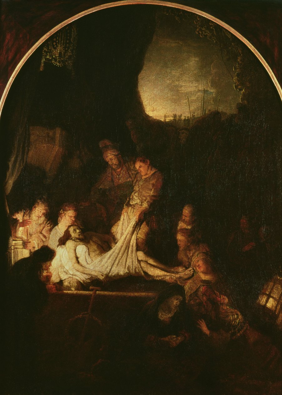 Gravskicket, ca 1639 av Rembrandt van Rijn