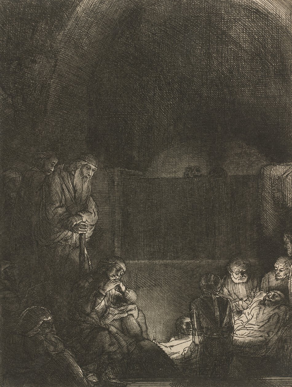 Gravläggningen, c. 1654. av Rembrandt van Rijn