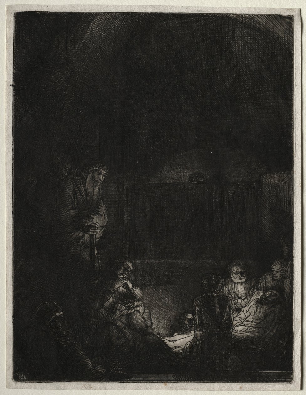 Gravläggningen, c. 1654. av Rembrandt van Rijn