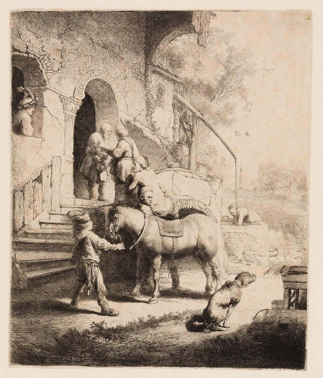 Den barmhärtige samariten av Rembrandt van Rijn