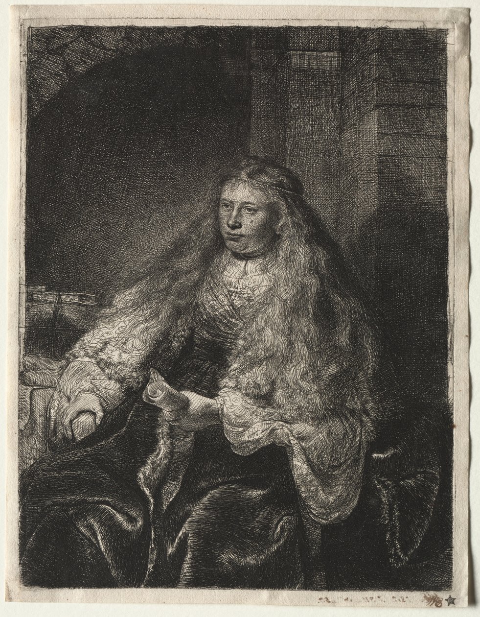 Den stora judiska bruden av Rembrandt van Rijn