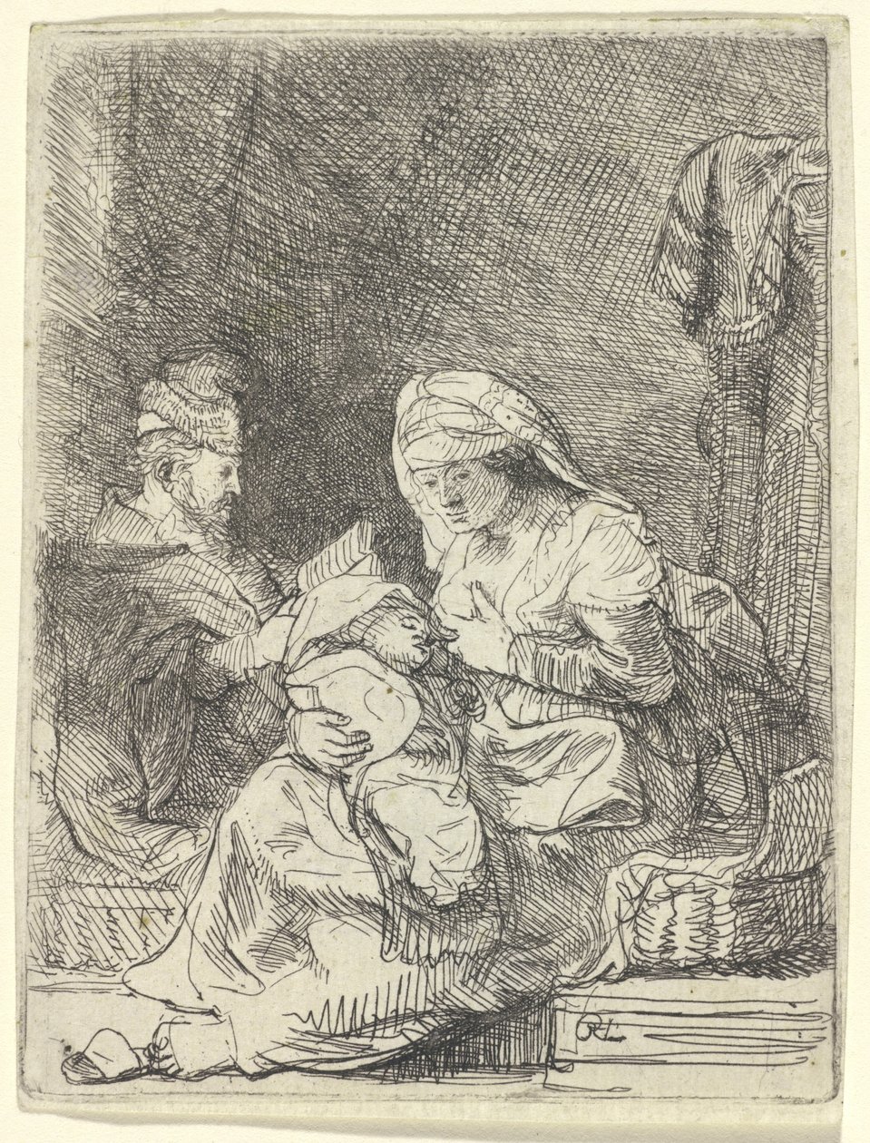Den heliga familjen av Rembrandt van Rijn
