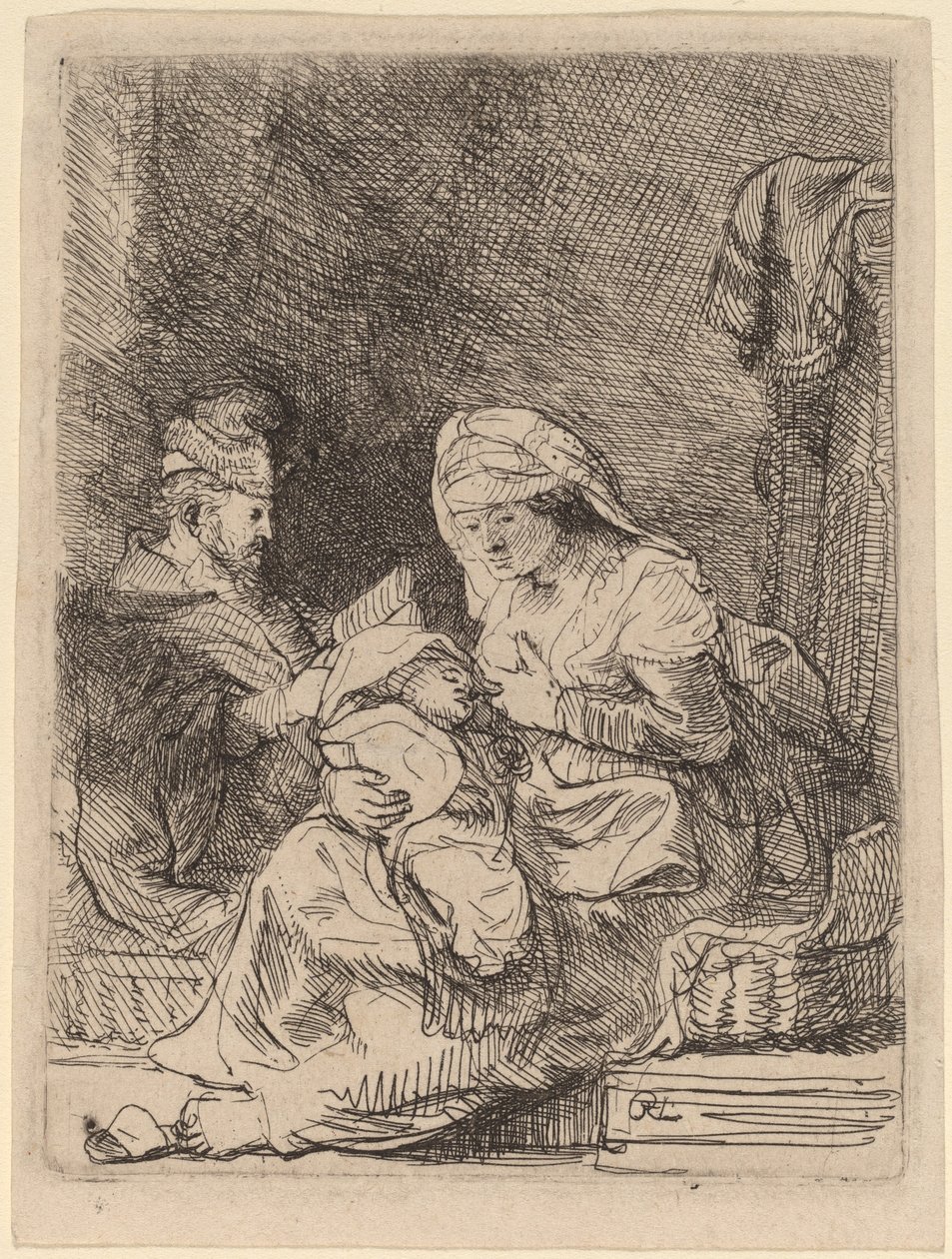 Den heliga familjen av Rembrandt van Rijn