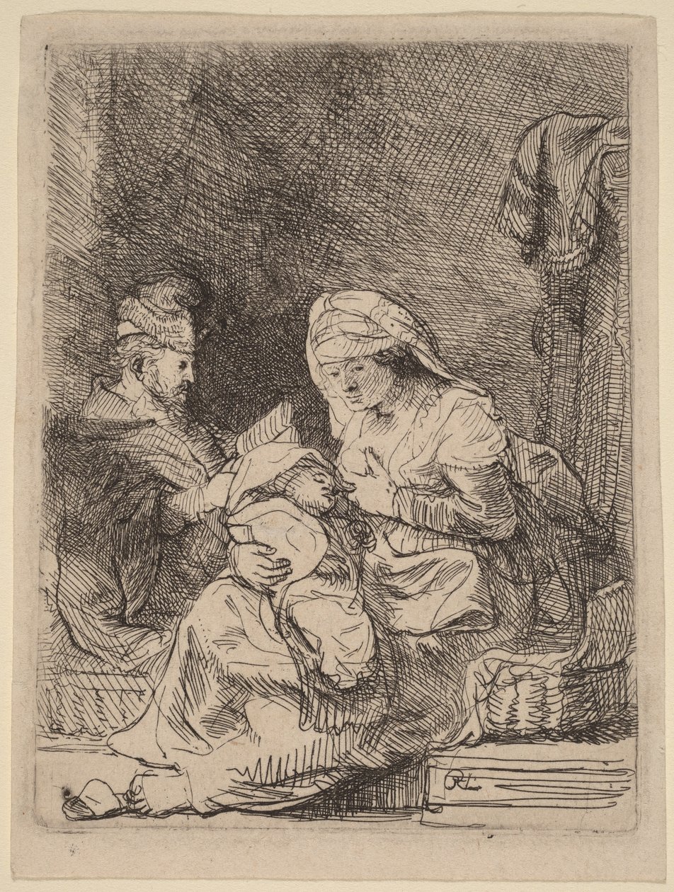 Den heliga familjen av Rembrandt van Rijn