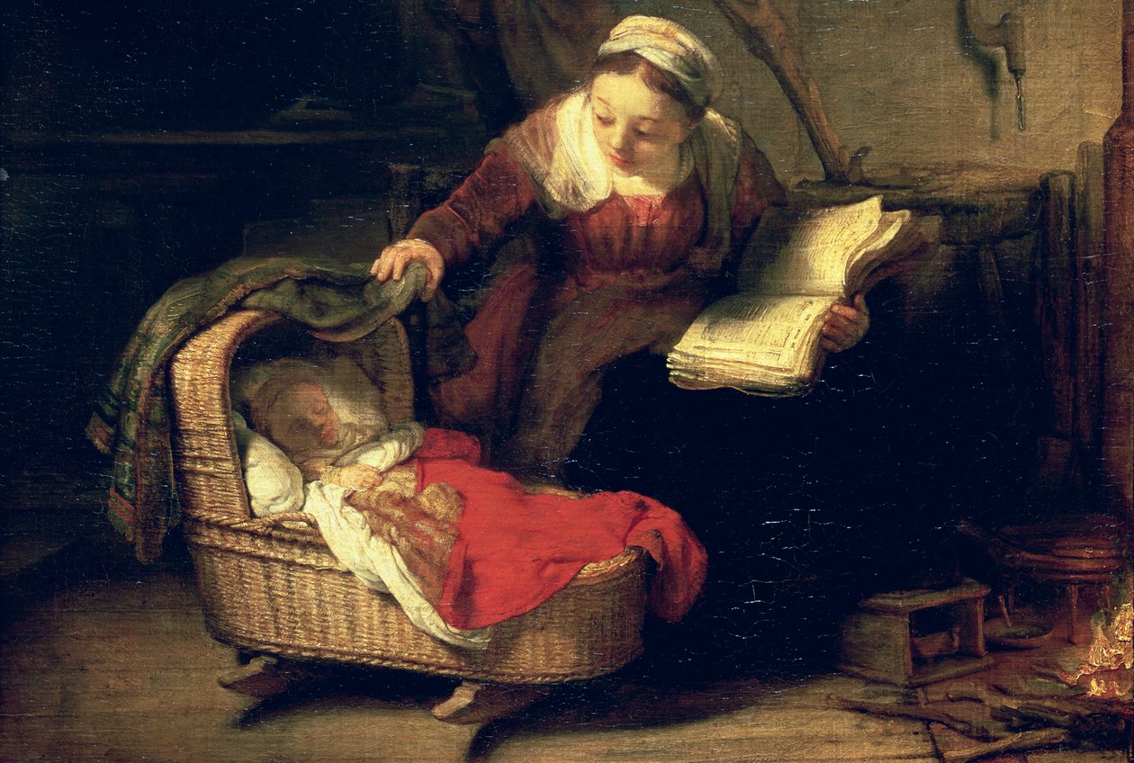 Den heliga familjen, ca 1645 (uppgift om 38052) av Rembrandt van Rijn