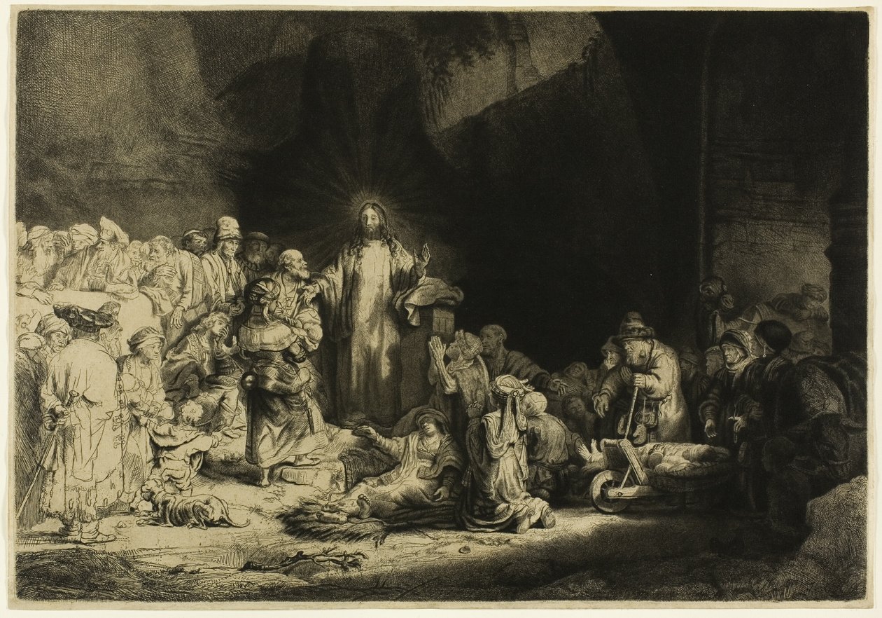 Hundra gulden tryck av Rembrandt van Rijn