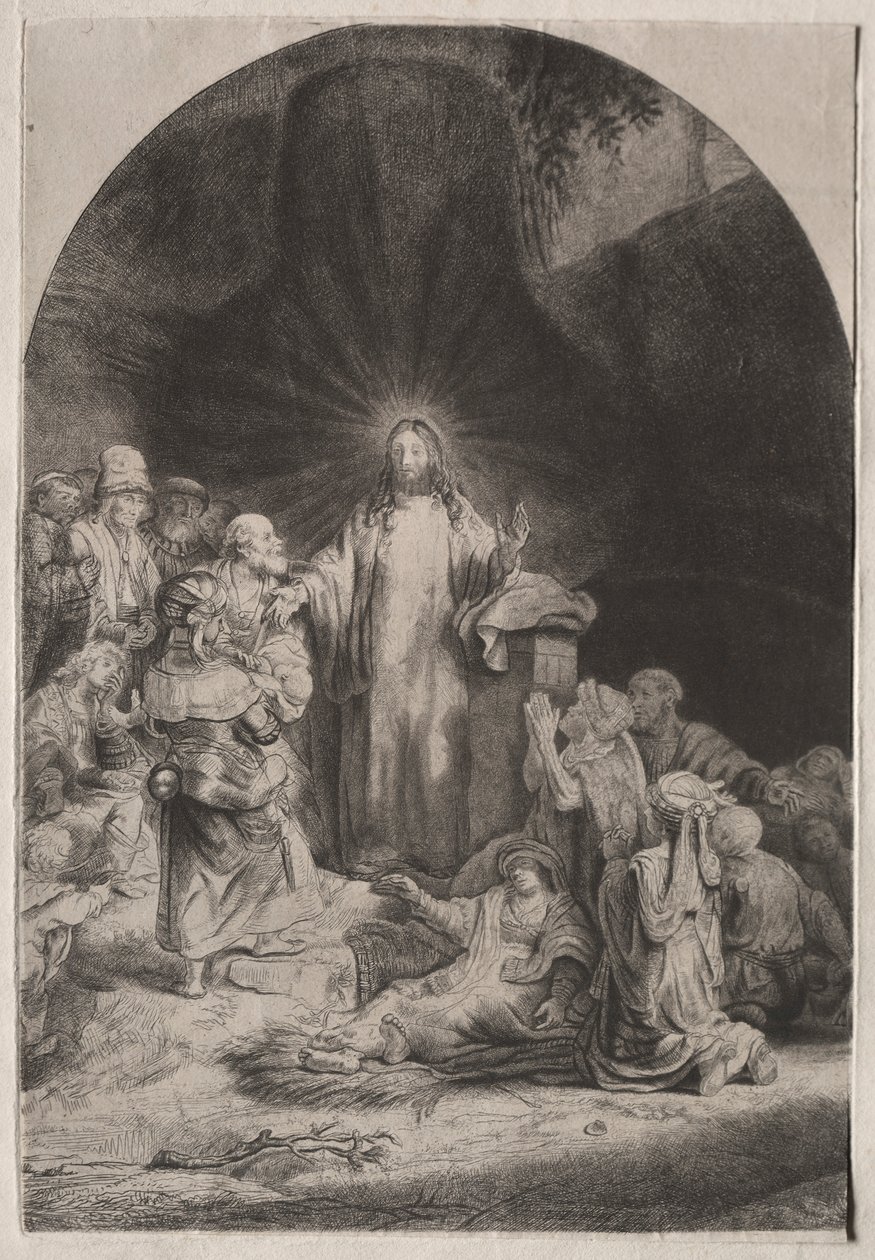 The Hundred Gulden Print, ca. 1649. av Rembrandt van Rijn