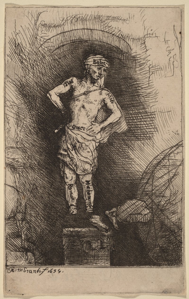 Den syn som Nebukadnessar såg av Rembrandt van Rijn
