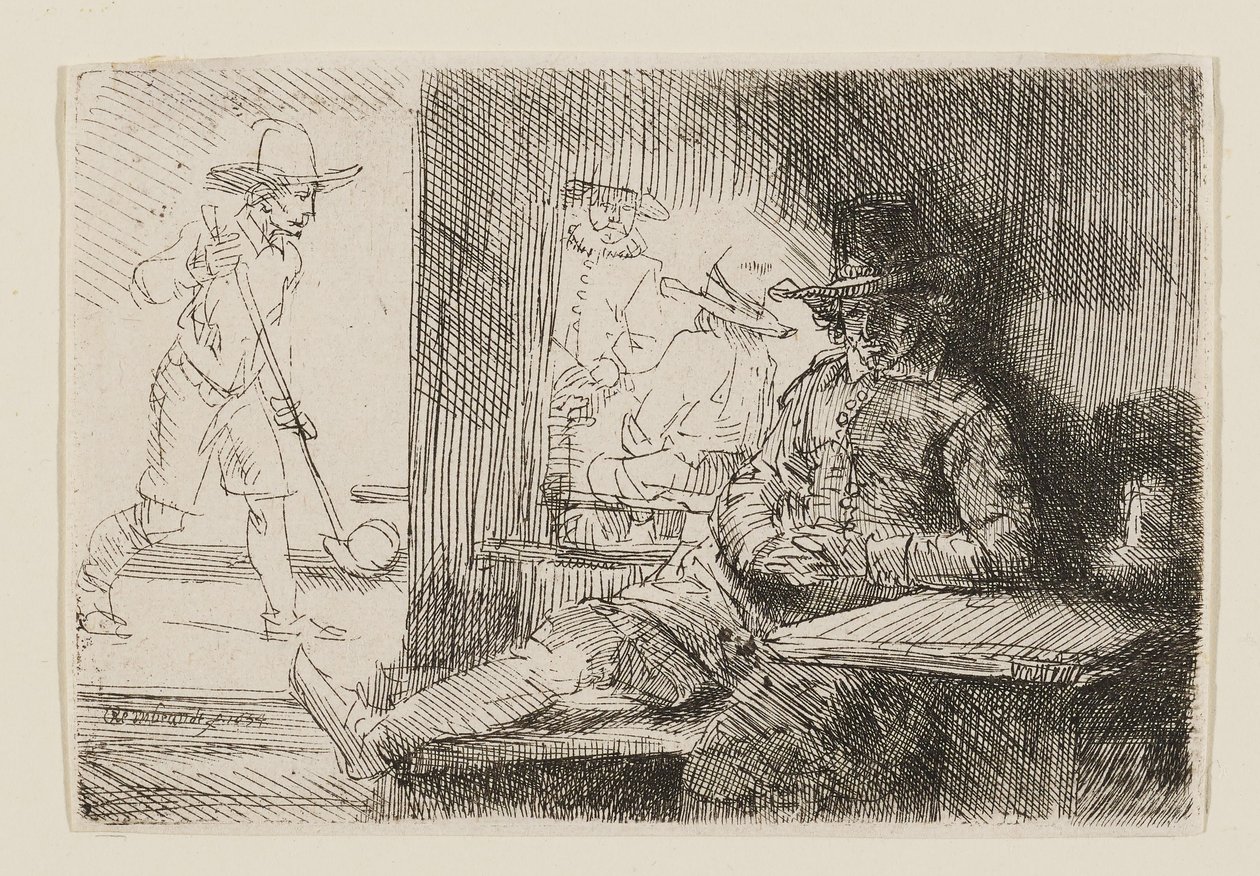 Kolf-spelaren av Rembrandt van Rijn