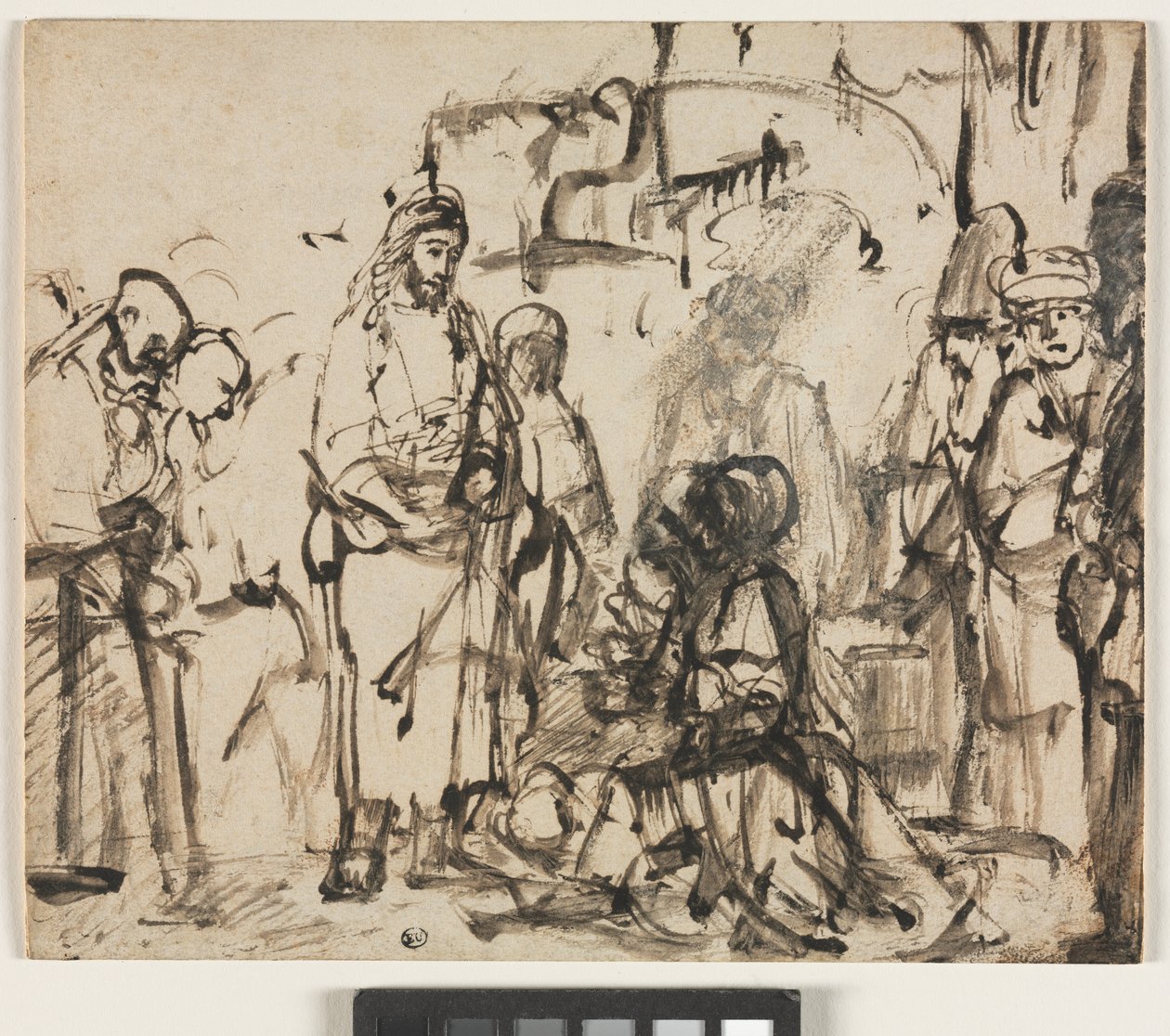 Kristi möte med Marta och Maria efter Lasarus död, ca 1662-65 av Rembrandt van Rijn