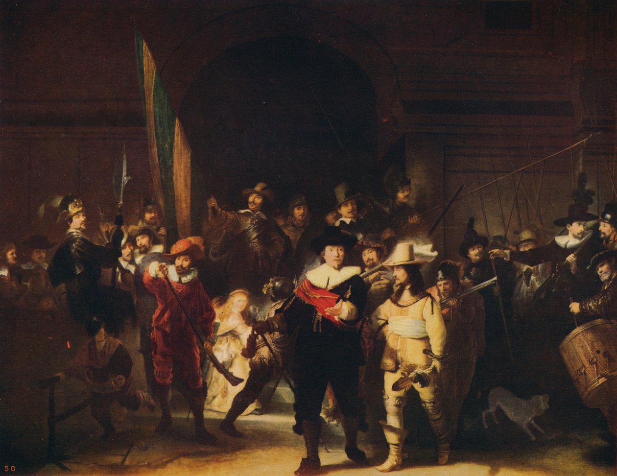 Nattvakten, 1642, c1915 av Rembrandt van Rijn