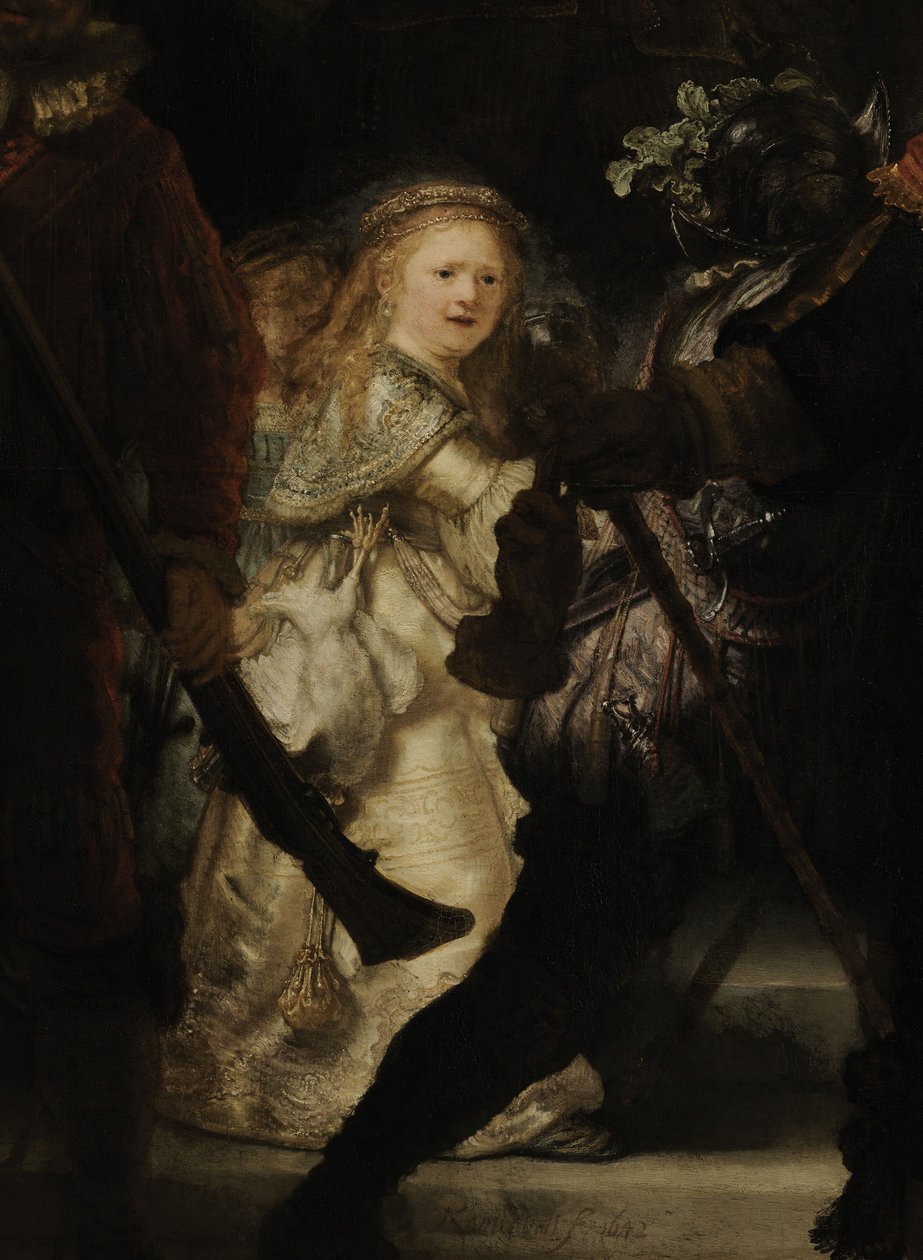 Nattvaktsdetaljen, 1642 av Rembrandt van Rijn