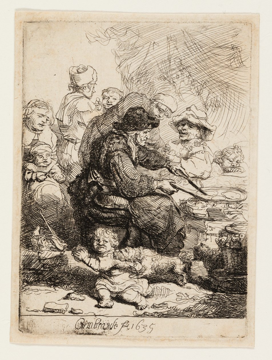 Pannkakskvinnan av Rembrandt van Rijn