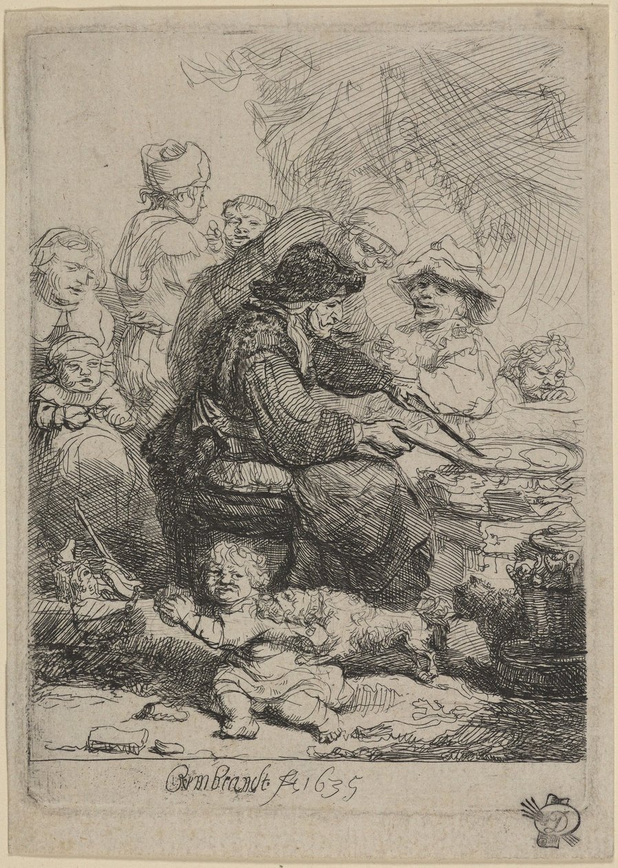 Pannkaksdamen av Rembrandt van Rijn