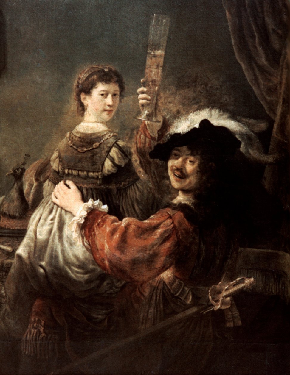 Den förlorade sonen i krogen Rembrandt och Saskia, c1635. av Rembrandt van Rijn