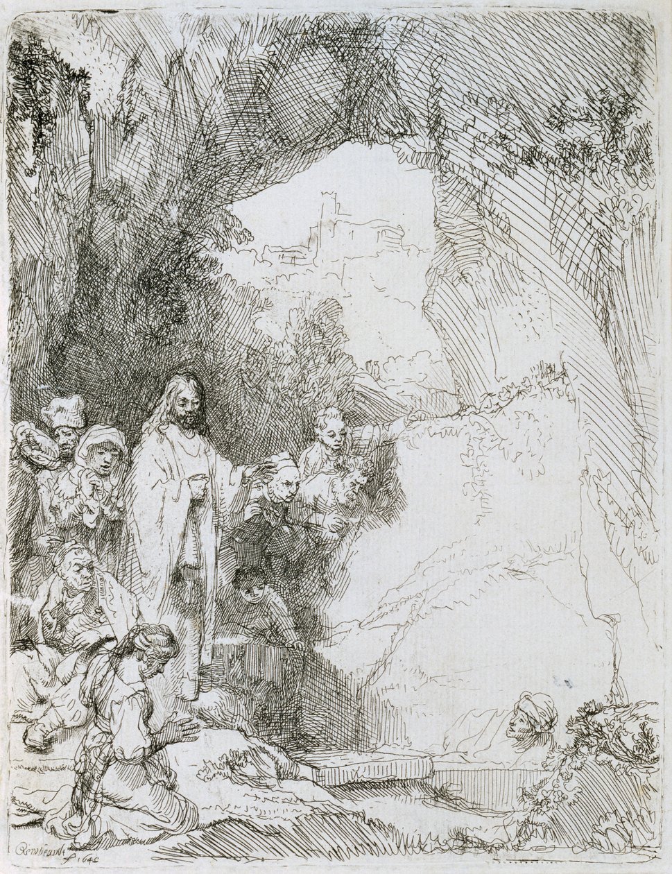 Uppståndelsen av Lasaros, 1642 av Rembrandt van Rijn