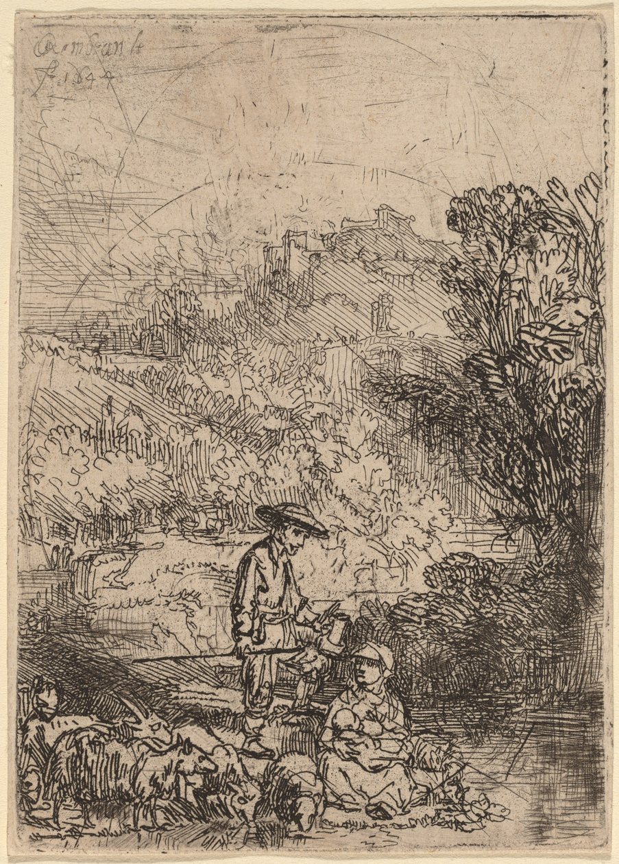 Herden och hans familj av Rembrandt van Rijn