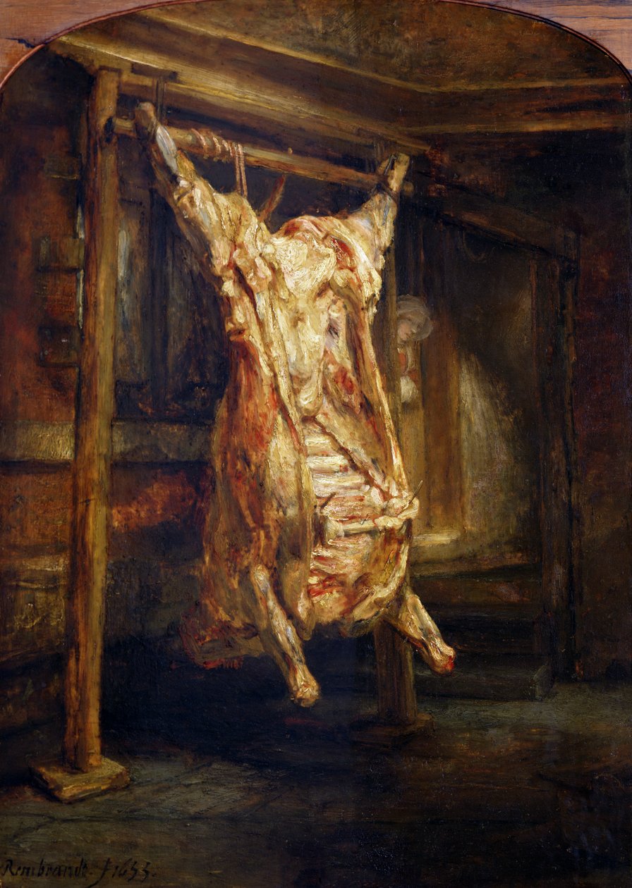 Den slaktade oxen, 1655 av Rembrandt van Rijn