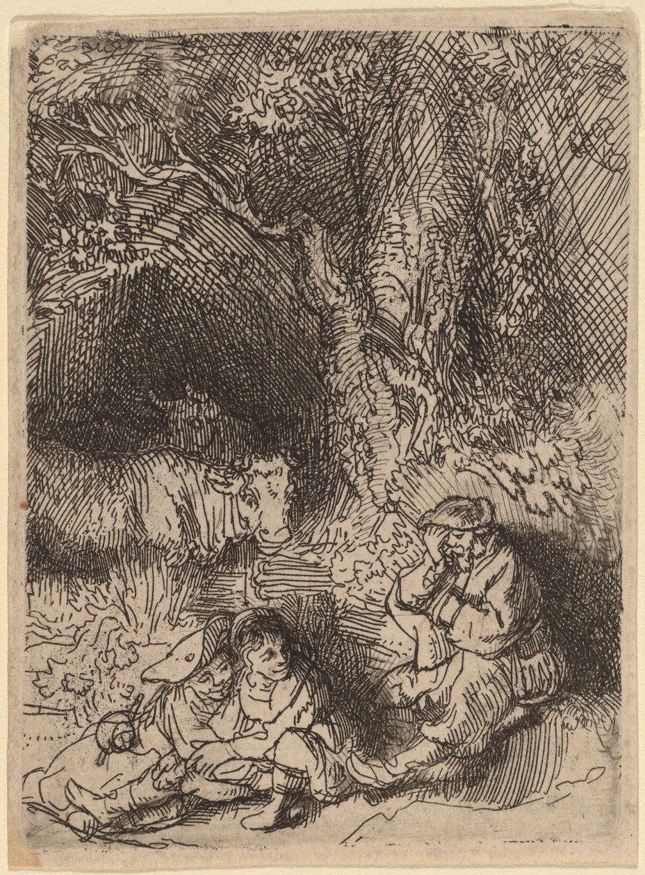 Den sovande herden av Rembrandt van Rijn