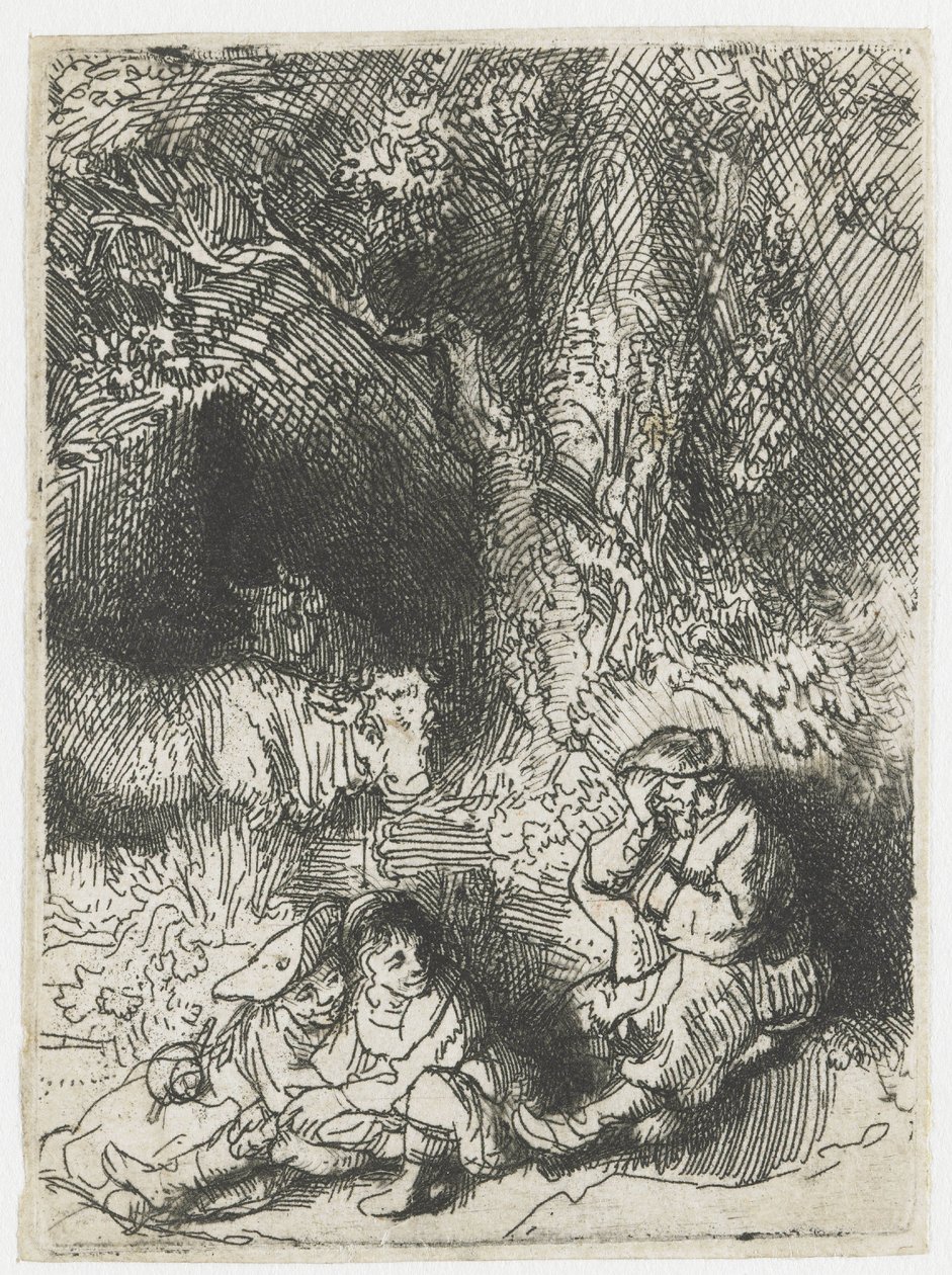 Den sovande herden av Rembrandt van Rijn