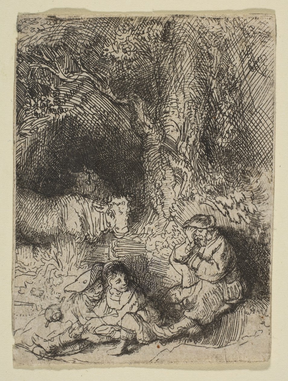 Den sovande herden, ca. 1644. av Rembrandt van Rijn