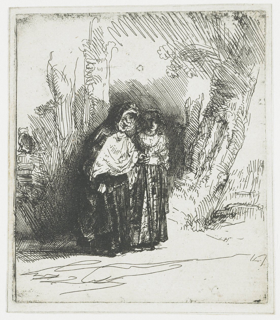 Den spanska zigenerskan Preciosa av Rembrandt van Rijn