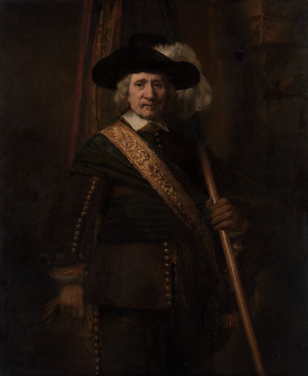 Fanebäraren Floris Soop, 1604-1657, 1654. av Rembrandt van Rijn