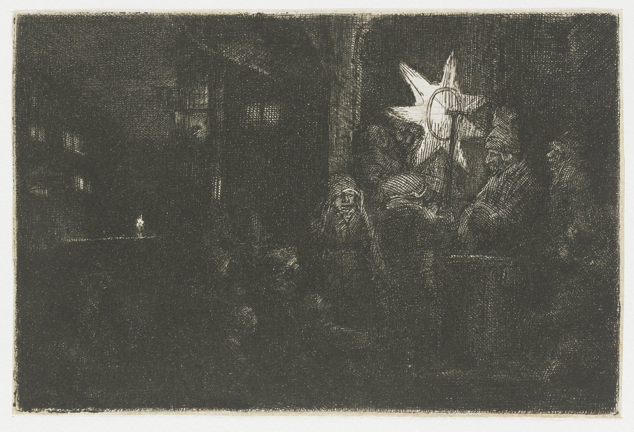 The Star of the Kings: ett nattstycke av Rembrandt van Rijn