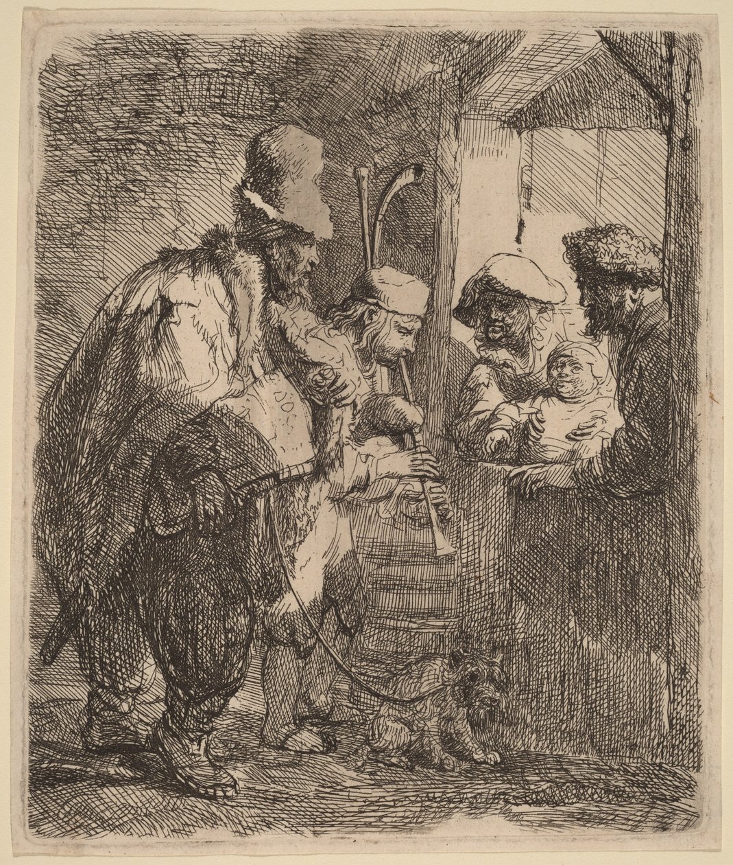 De vandrande musikerna av Rembrandt van Rijn