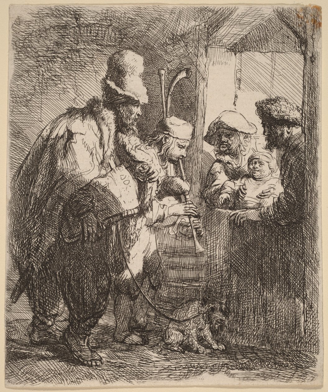 De vandrande musikerna av Rembrandt van Rijn