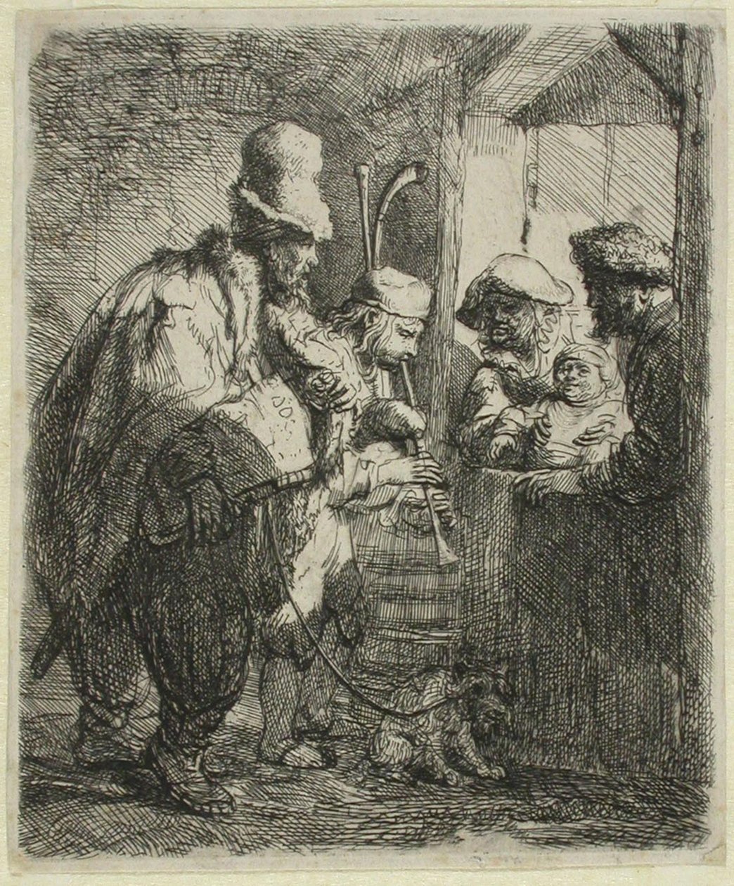 De vandrande musikerna av Rembrandt van Rijn
