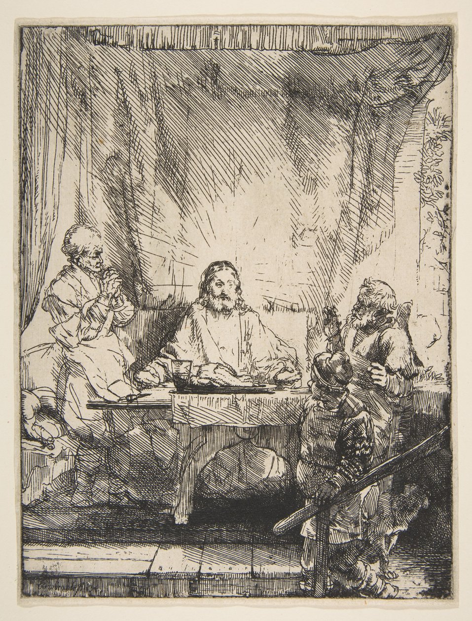 Nattvarden i Emmaus, 1654. av Rembrandt van Rijn