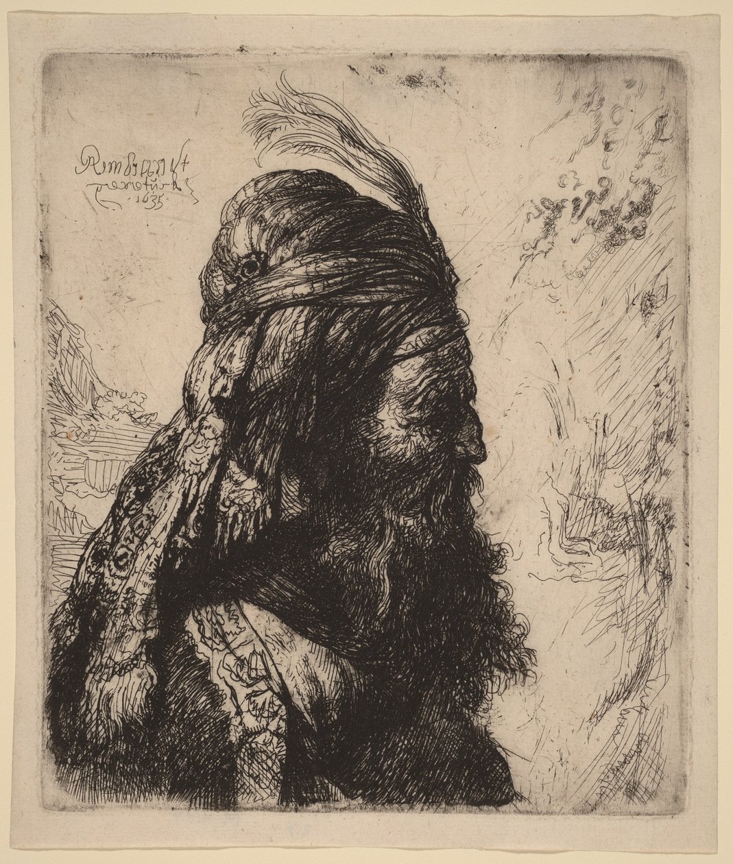 Den tredje orientaliska ledaren av Rembrandt van Rijn