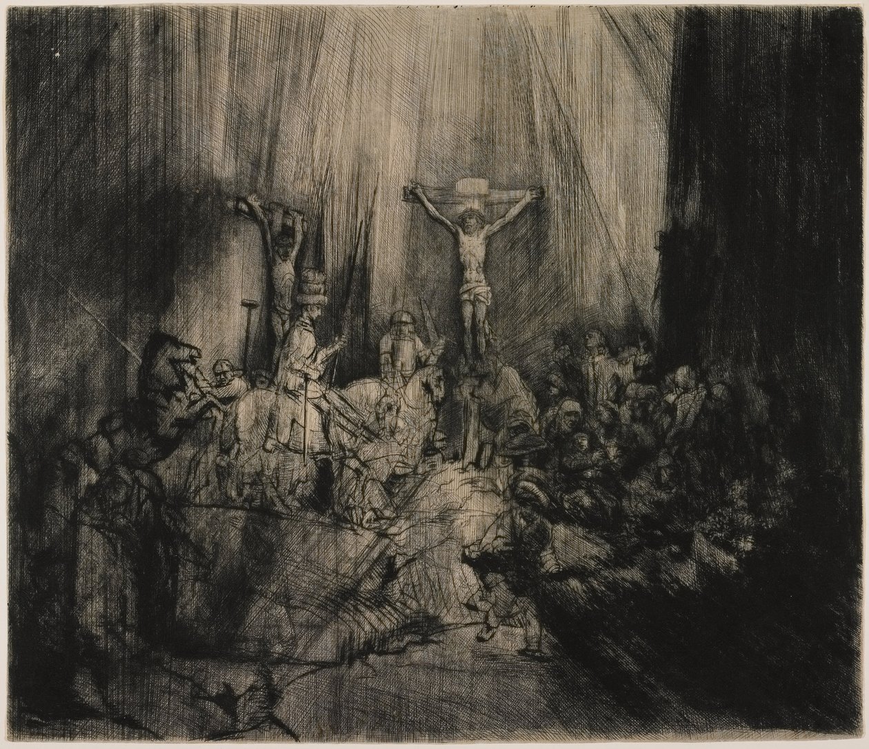 De tre korsen av Rembrandt van Rijn