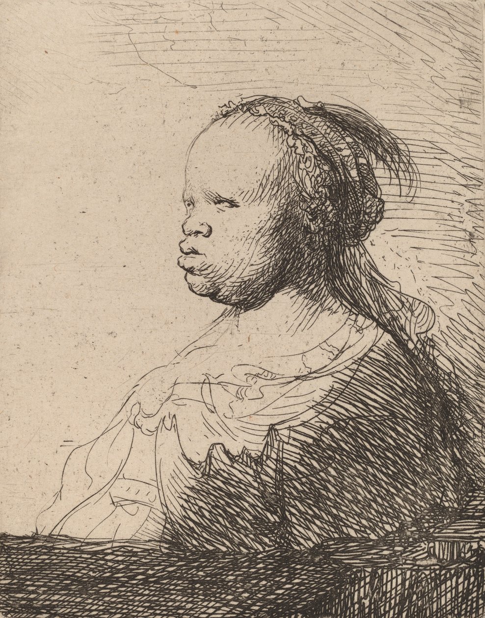 Den vita svarta, ca. 1630. av Rembrandt van Rijn