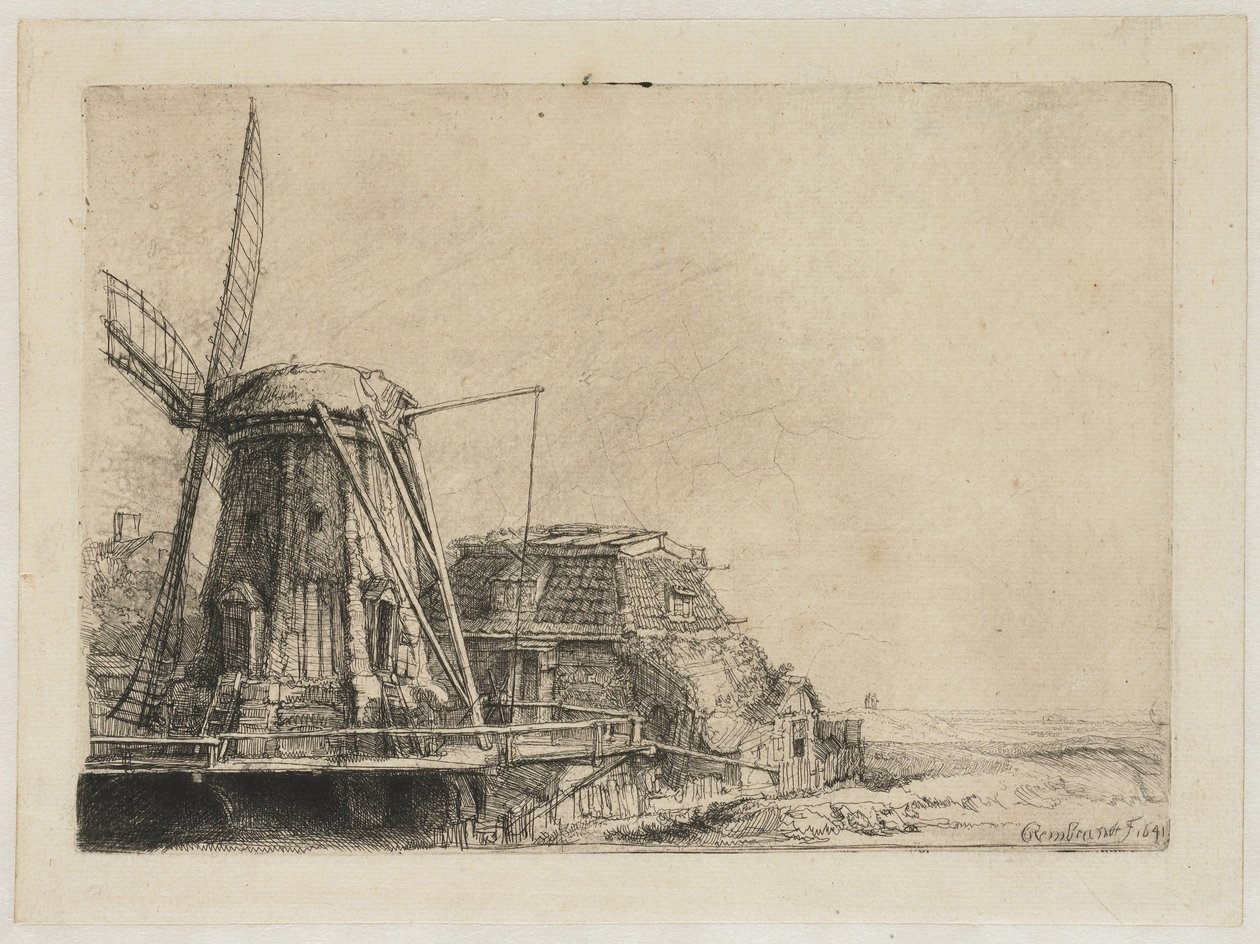 Väderkvarnen Väderkvarnen av Rembrandt van Rijn