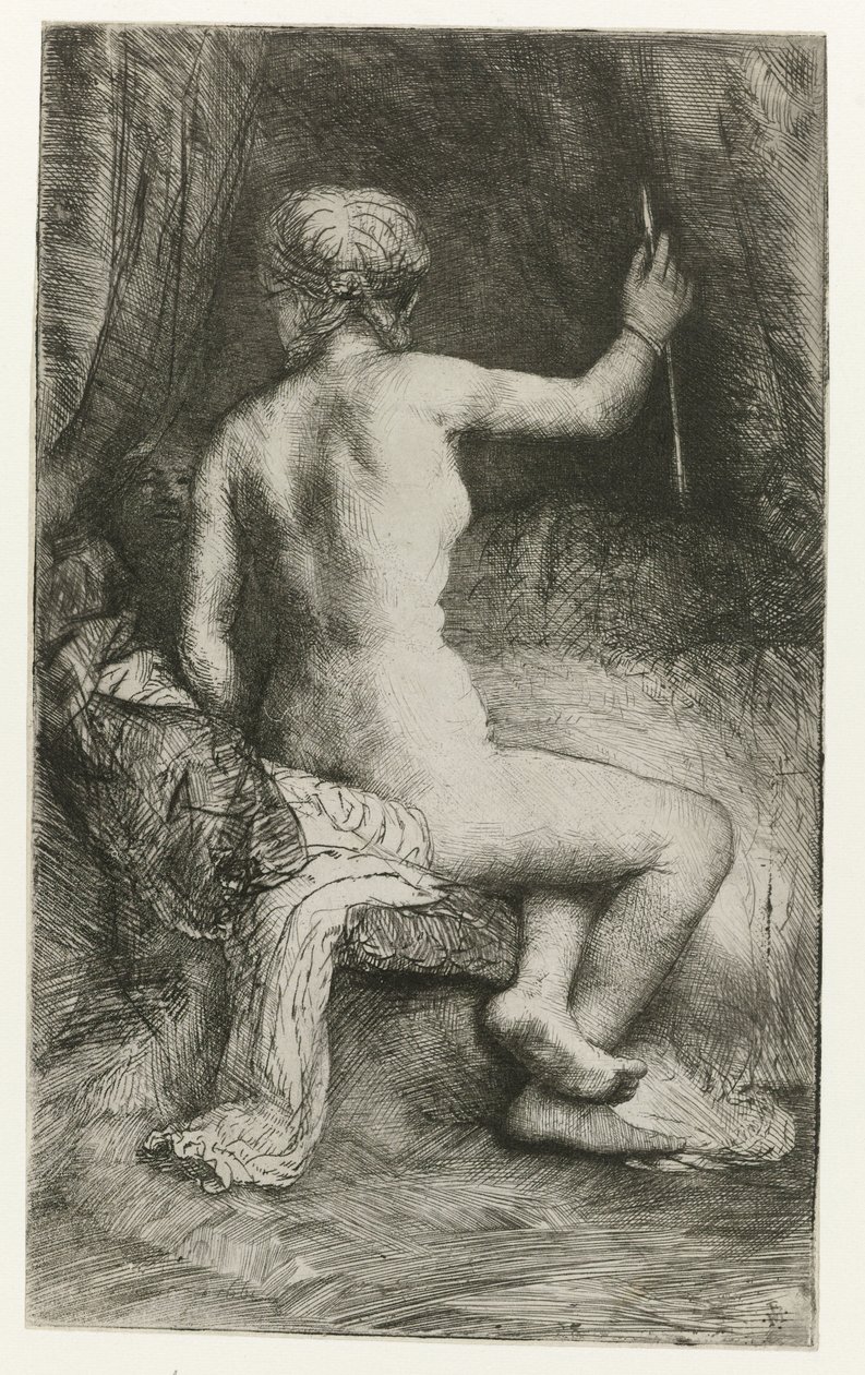 Kvinnan med pilen Kvinna med pilen av Rembrandt van Rijn