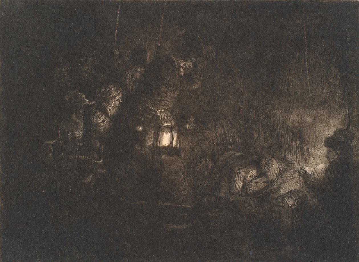Herdarnas tillbedjan: ett nattstycke av Rembrandt van Rijn