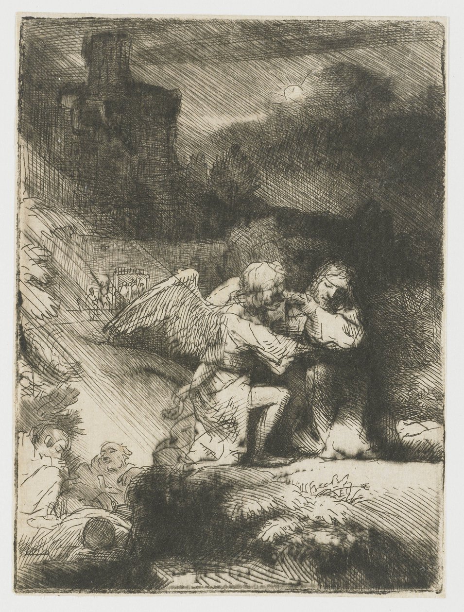 Kval i trädgården av Rembrandt van Rijn